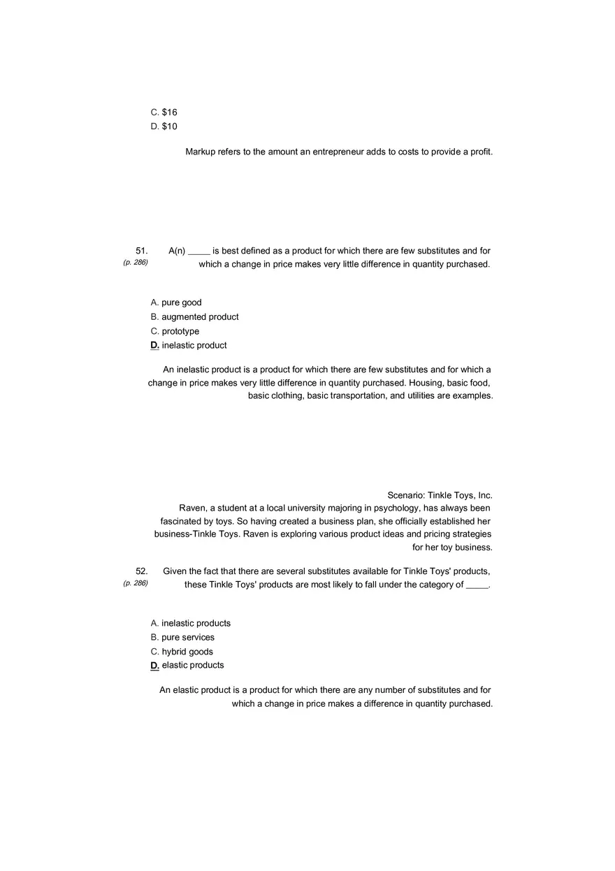 Small Business Its Opportunities and Rewards (Answer Key) Part 14 - Page 3