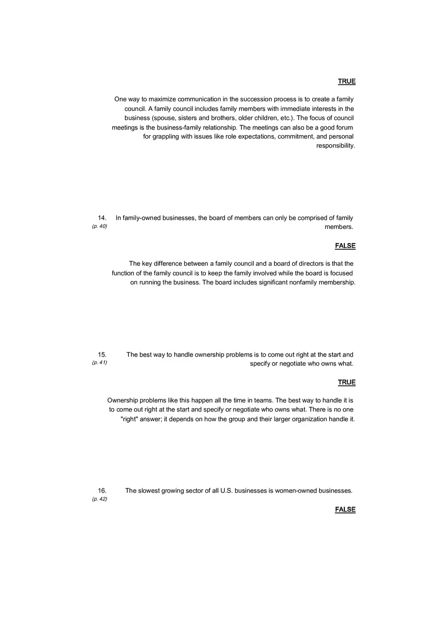 Small Business Its Opportunities and Rewards (Answer Key) Part 4 - Page 5