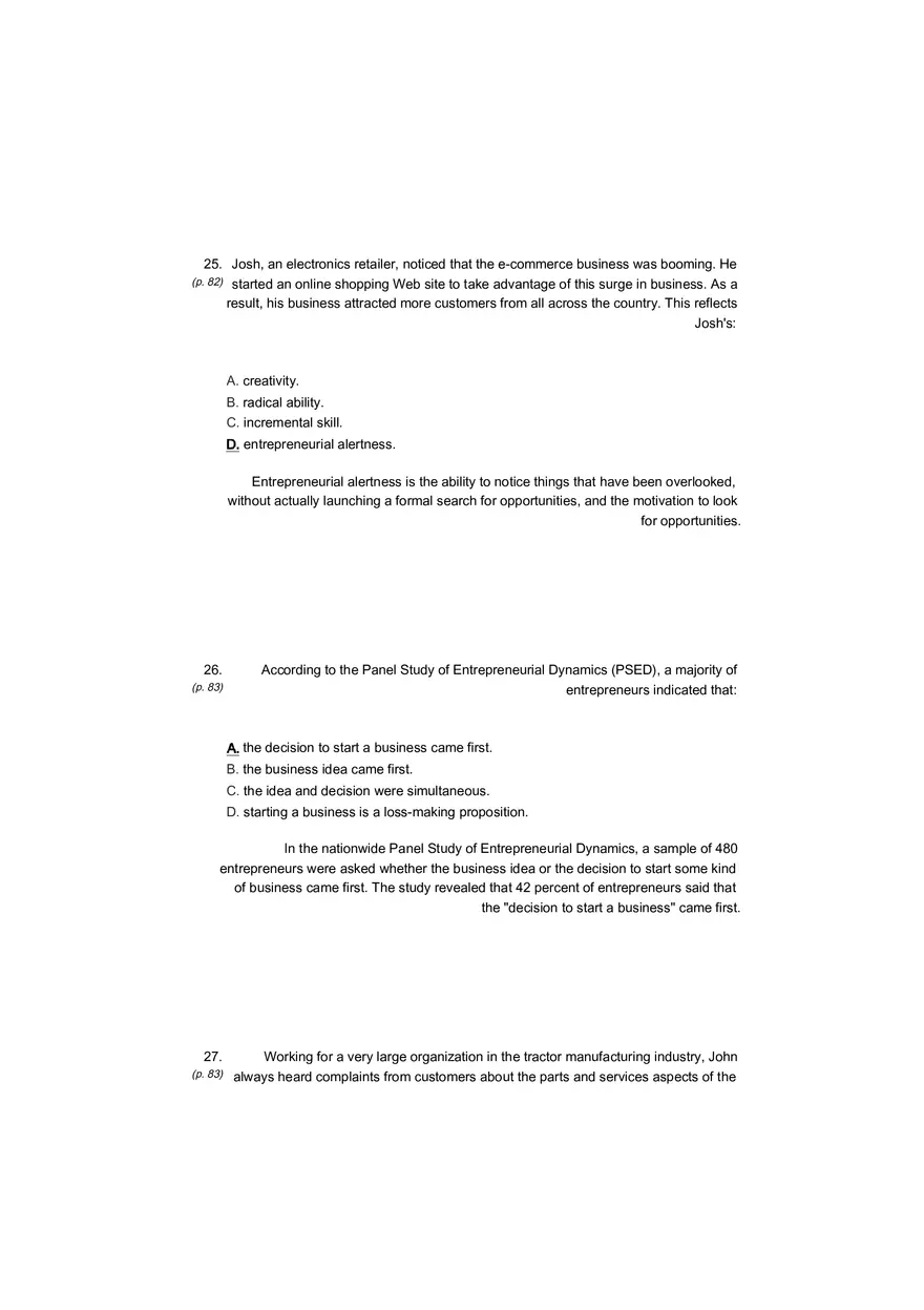 Small Business Its Opportunities and Rewards (Answer Key) Part 7 - Page 8