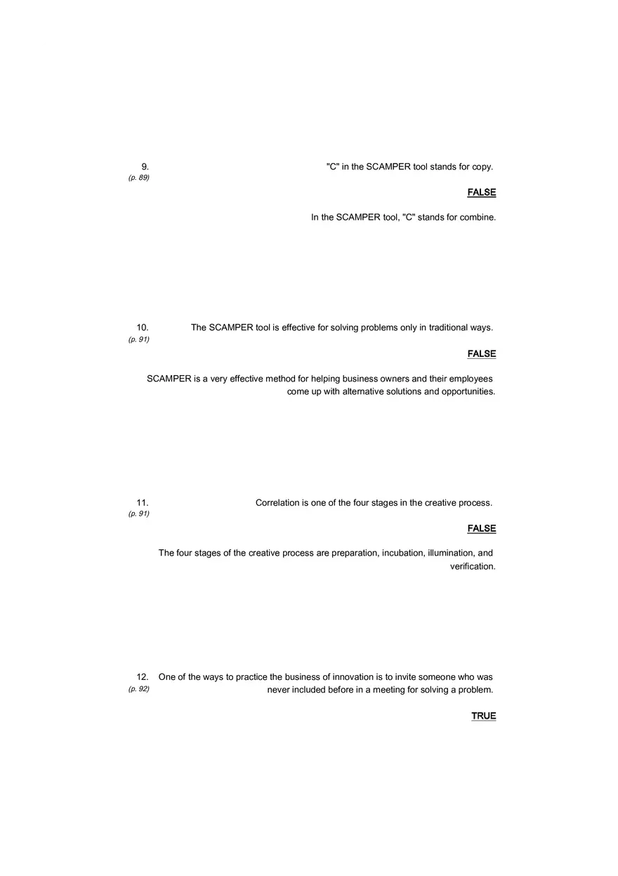 Small Business Its Opportunities and Rewards (Answer Key) Part 7 - Page 3