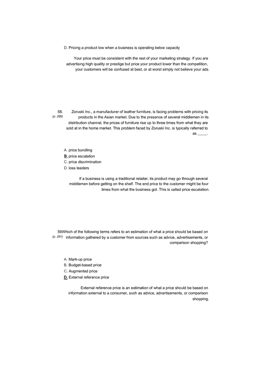 Small Business Its Opportunities and Rewards (Answer Key) Part 15 - Page 8