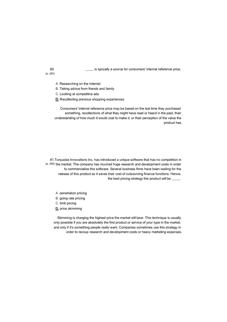Small Business Its Opportunities and Rewards (Answer Key) Part 15 - Page 9