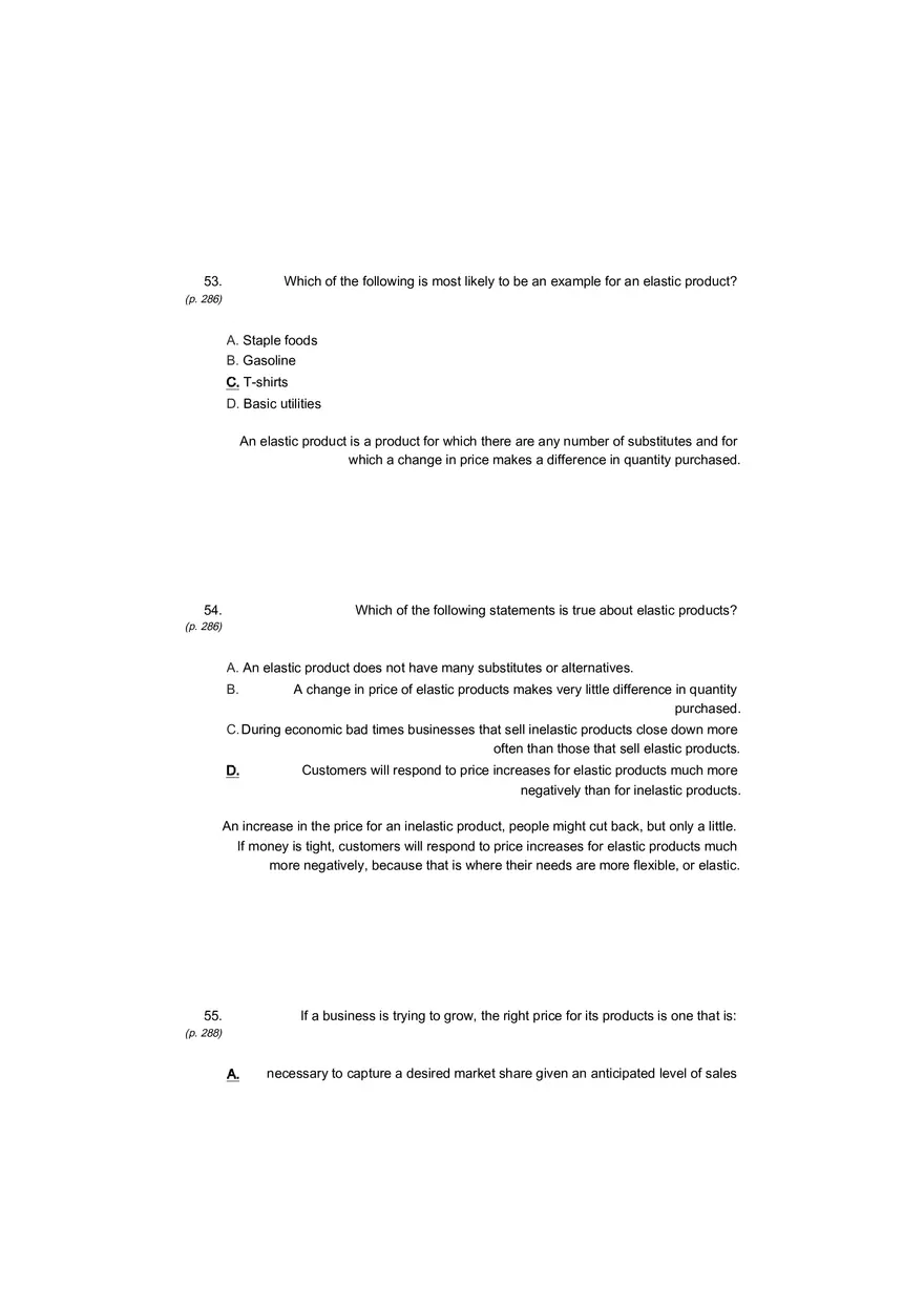 Small Business Its Opportunities and Rewards (Answer Key) Part 15 - Page 1