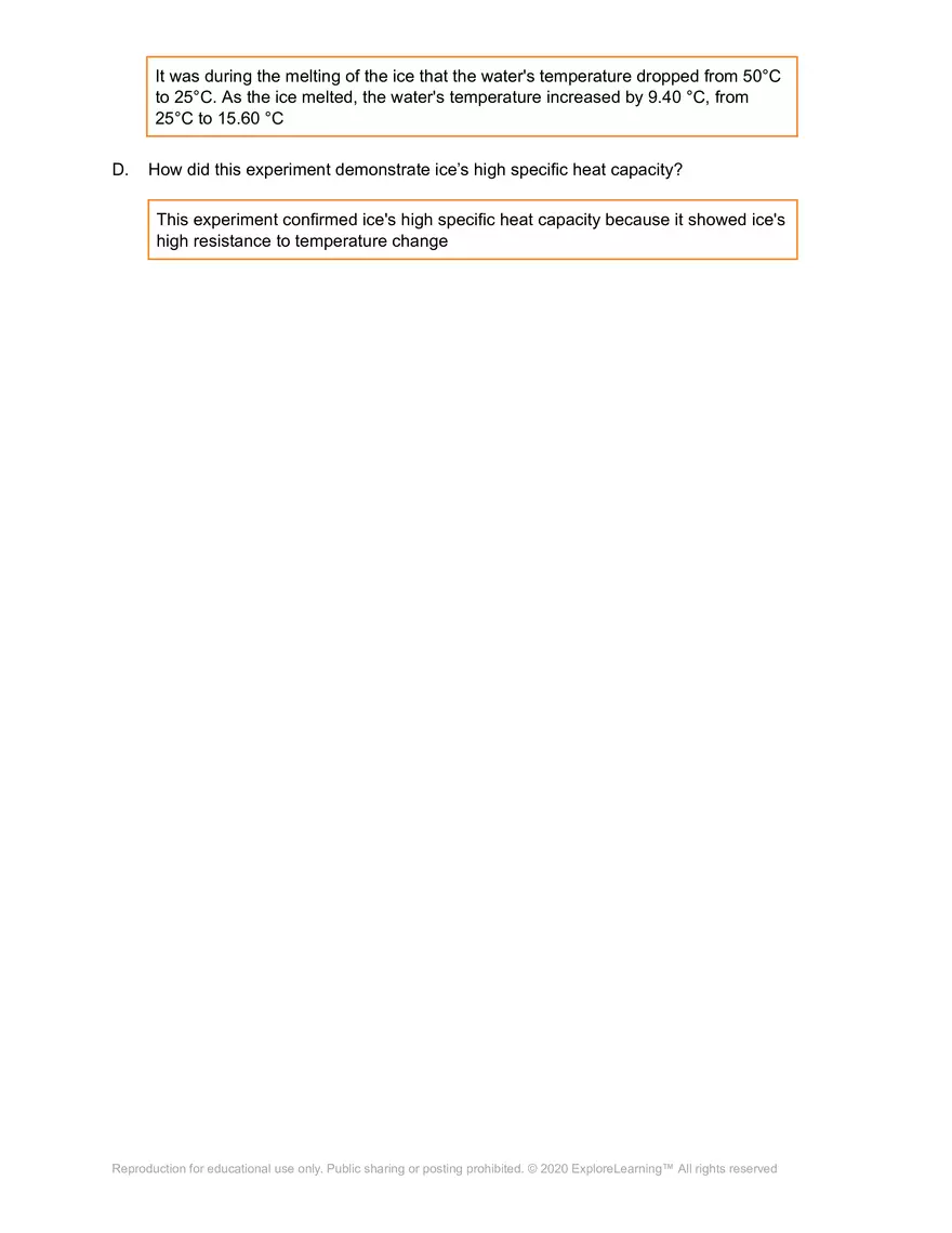 Student Exploration: Calorimetry Lab - Page 8