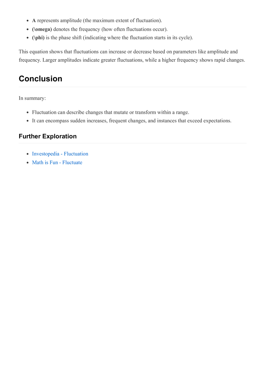 Understanding the Concept of Fluctuation - Page 2
