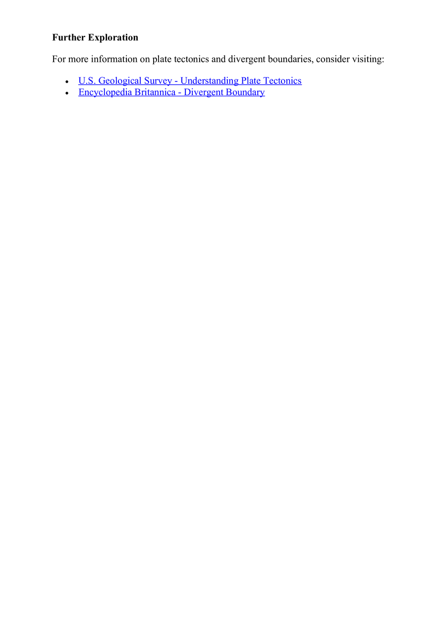 Understanding Divergent Boundaries - Page 2