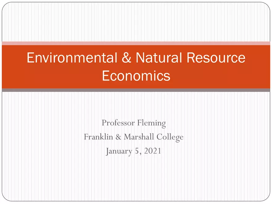 Environmental & Natural Resource - Page 1