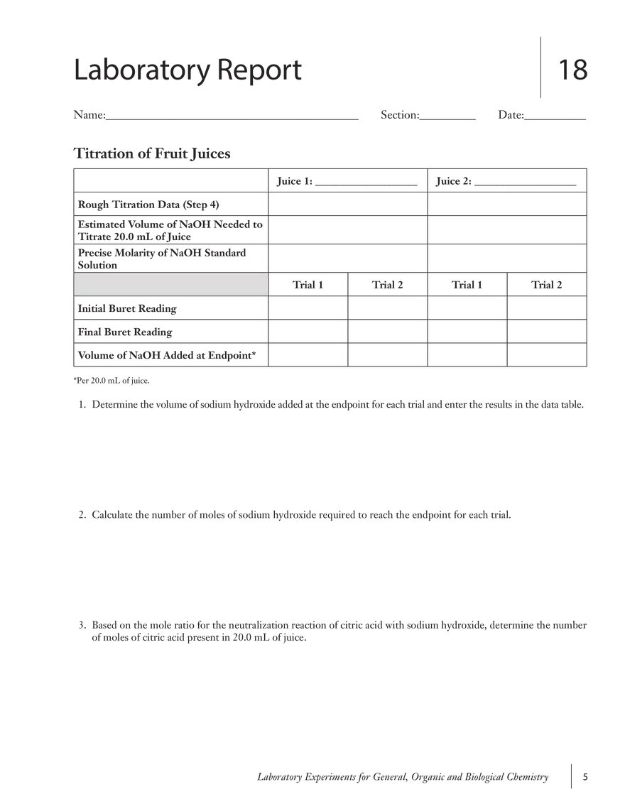 Titration of Fruit Juices - Page 5