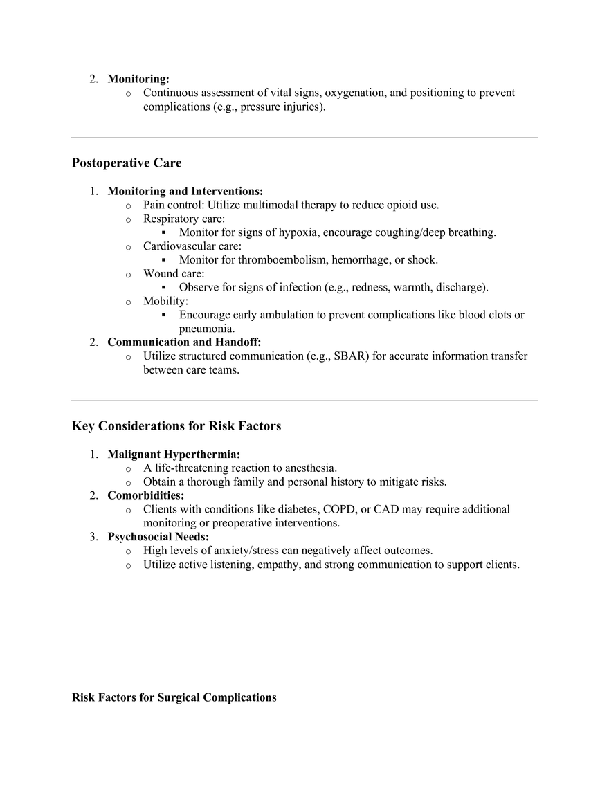 Phases of Perioperative Care - Page 3
