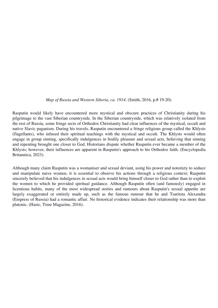 Rasputin - Self-Serving Exploiter or Genuine Spiritual Guide? - Page 12