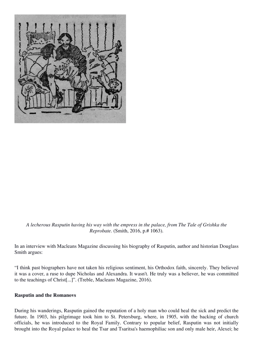Rasputin - Self-Serving Exploiter or Genuine Spiritual Guide? - Page 13