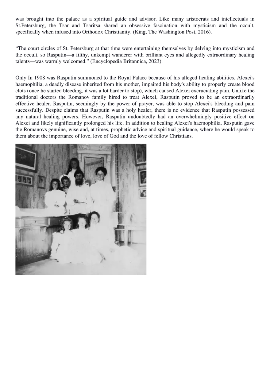 Rasputin - Self-Serving Exploiter or Genuine Spiritual Guide? - Page 14