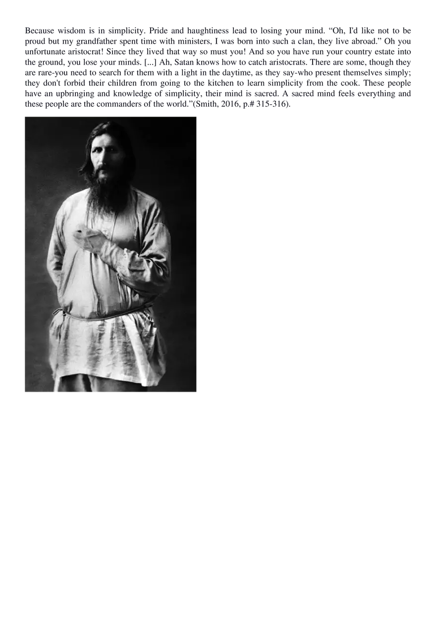 Rasputin - Self-Serving Exploiter or Genuine Spiritual Guide? - Page 17