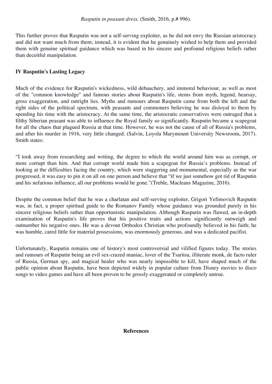 Rasputin - Self-Serving Exploiter or Genuine Spiritual Guide? - Page 3