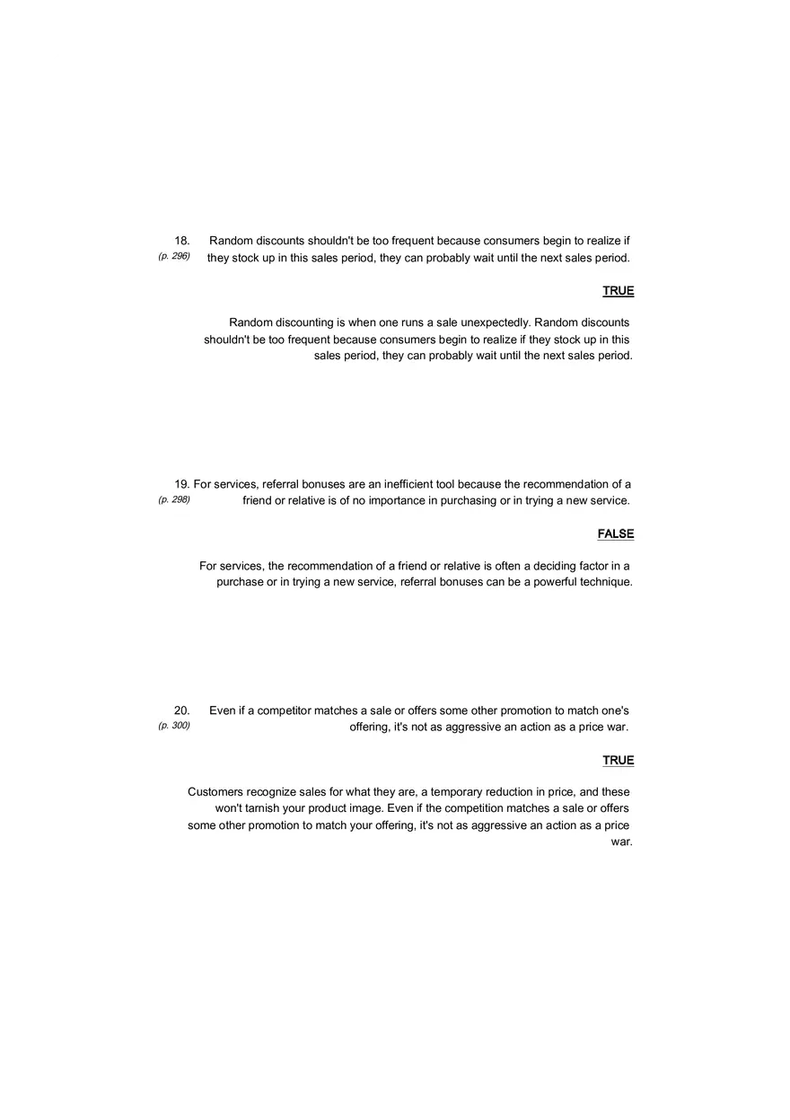 Small Business Its Opportunities and Rewards (Answer Key) Part 13 - Page 10