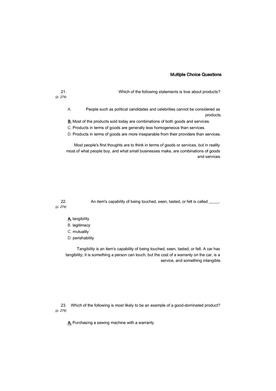 Small Business Its Opportunities and Rewards (Answer Key) Part 13 - Page 11