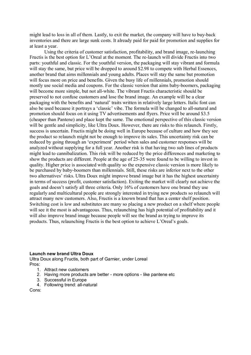 Loreal Case Study - Page 2