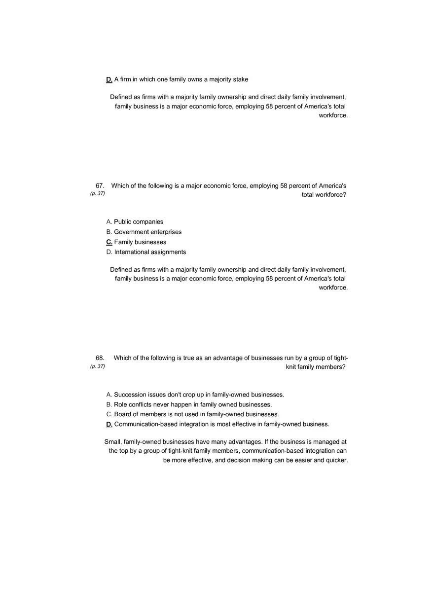 Small Business Its Opportunities and Rewards (Answer Key) Part 6 - Page 14