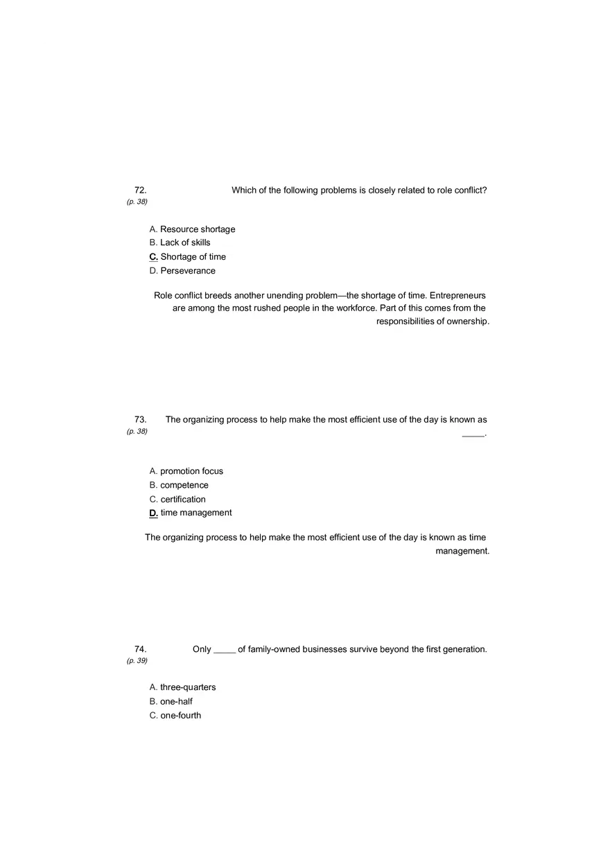 Small Business Its Opportunities and Rewards (Answer Key) Part 6 - Page 16