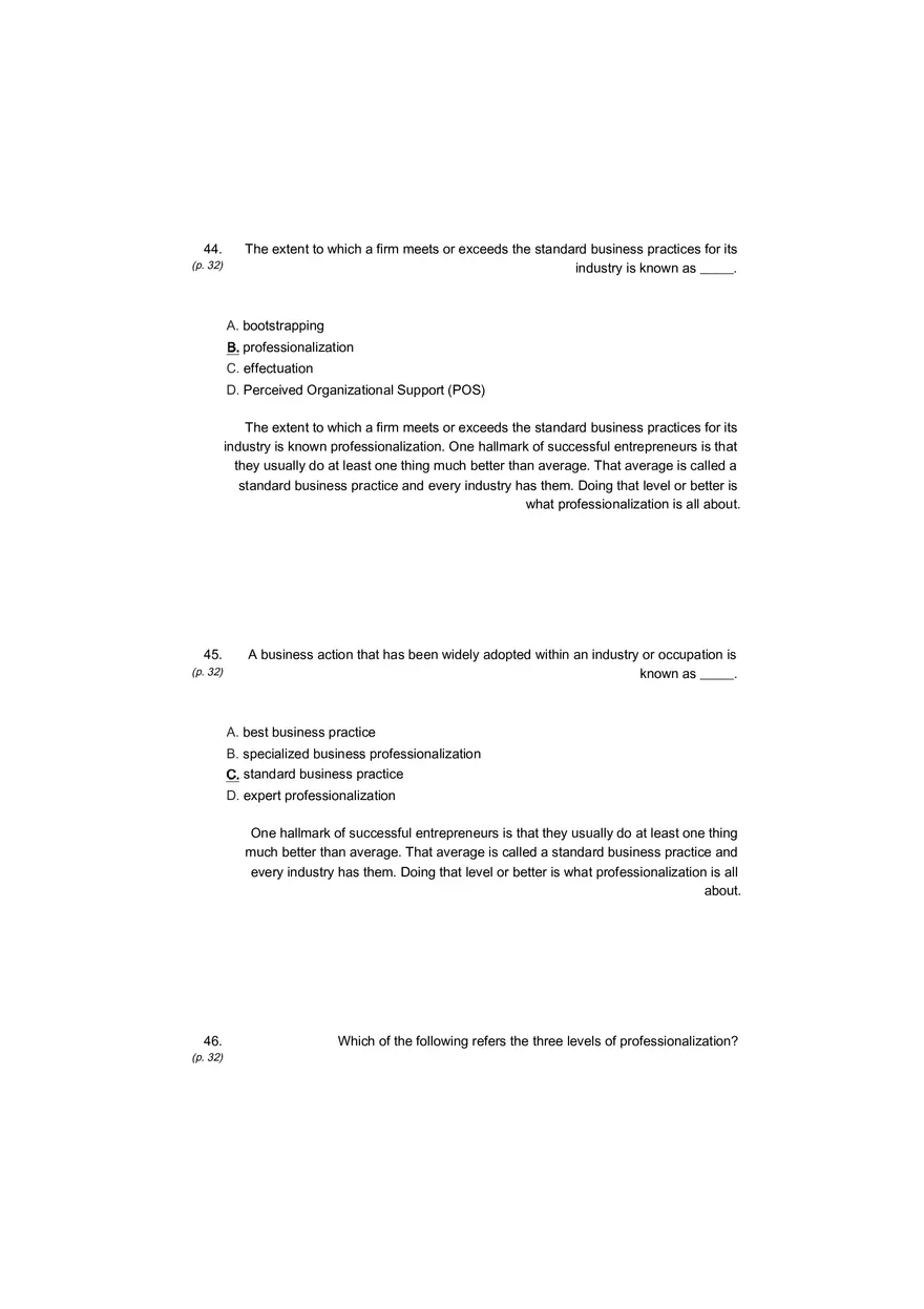 Small Business Its Opportunities and Rewards (Answer Key) Part 5 - Page 7