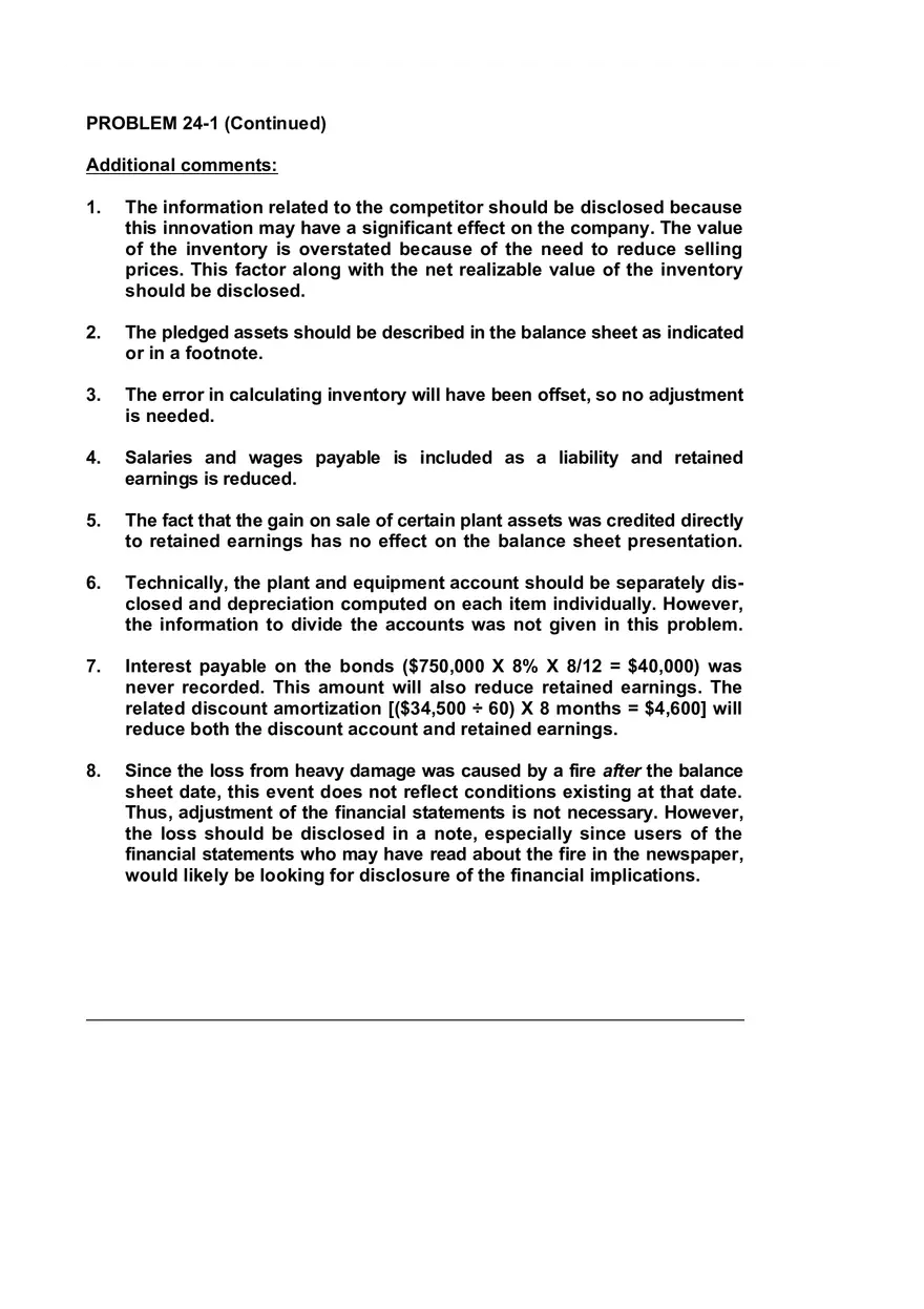 Chapter 24 Full Disclosure in Financial Reporting Part 2 - Page 4