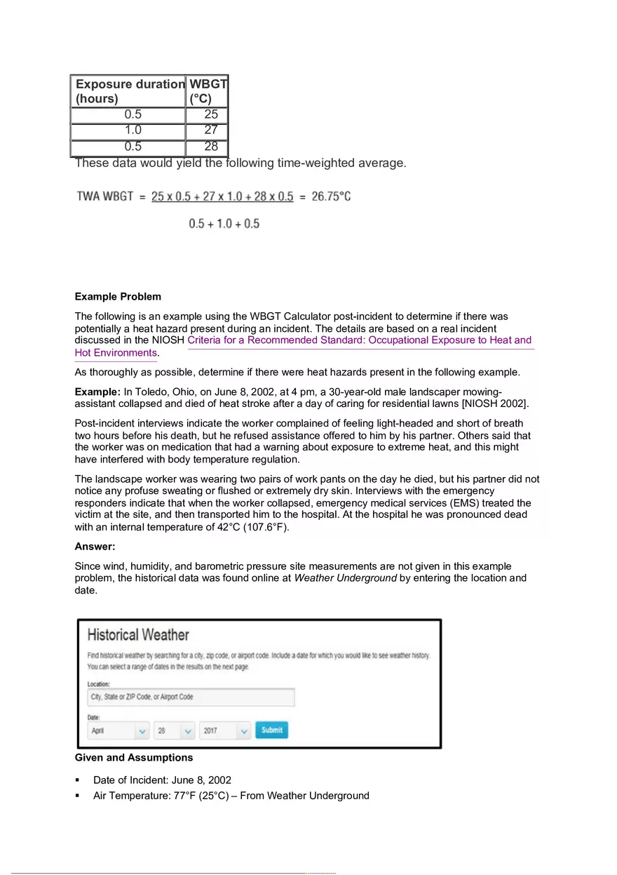 Calculate the WBGT Index - Page 2