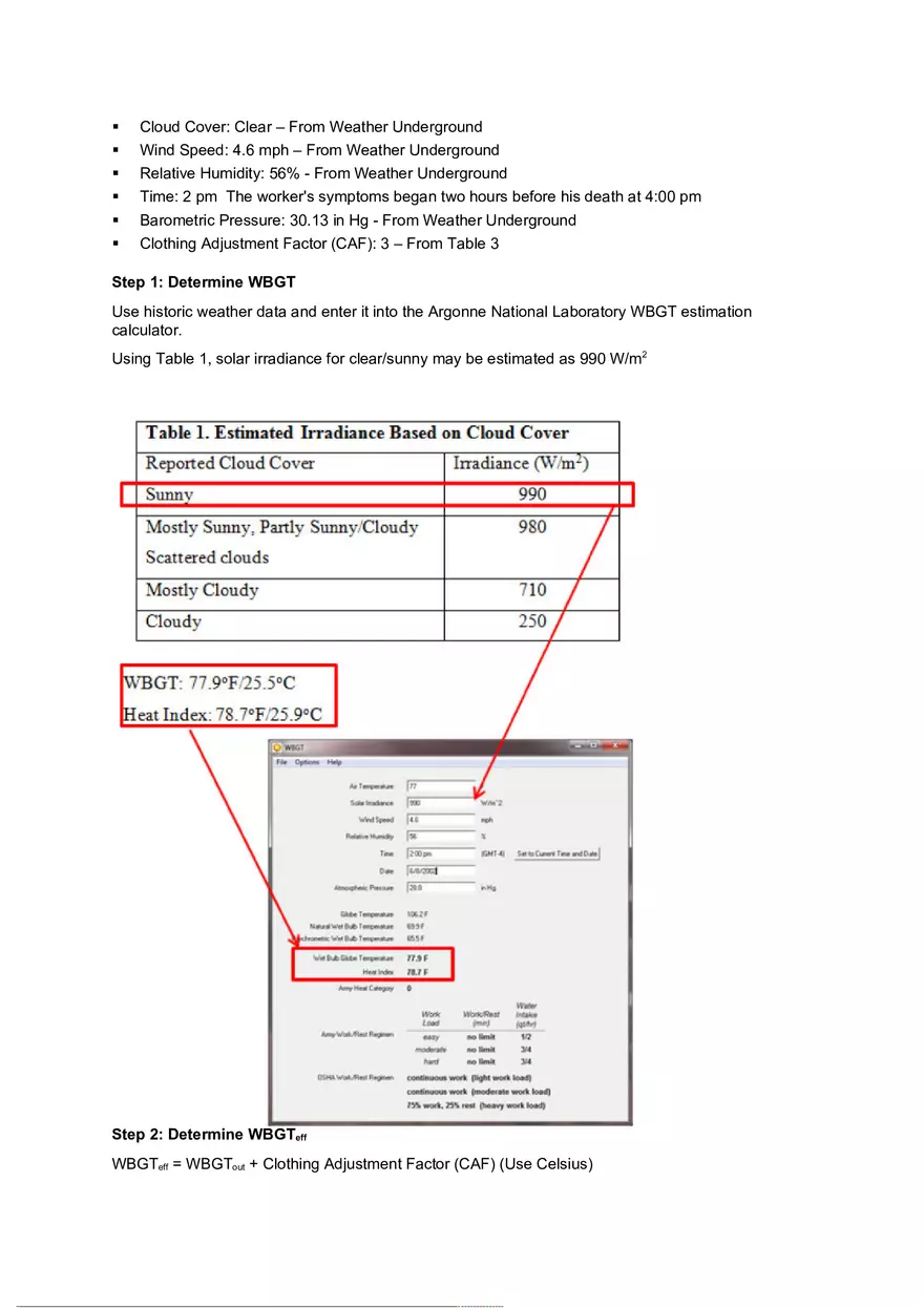 Calculate the WBGT Index - Page 3