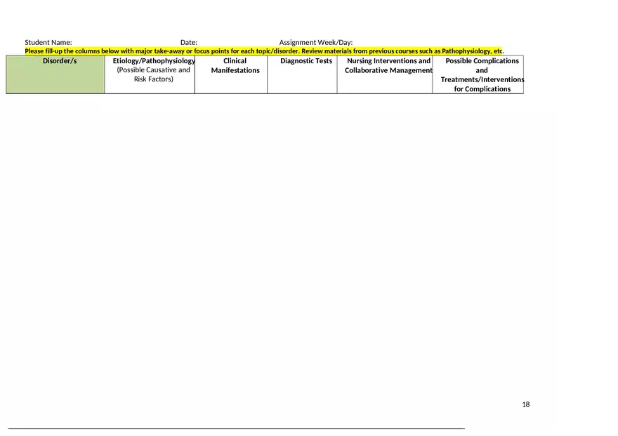Intracranial and Other Neurologic Disorders - Worksheet Study Guide - Page 10