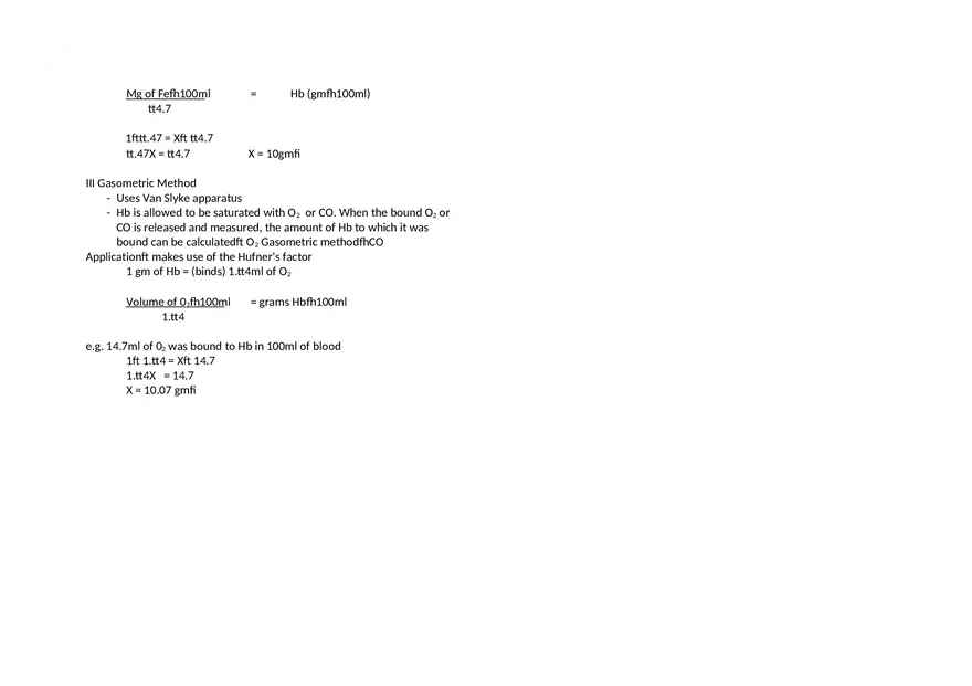 Hemoglobin Concentration Determination - Page 5