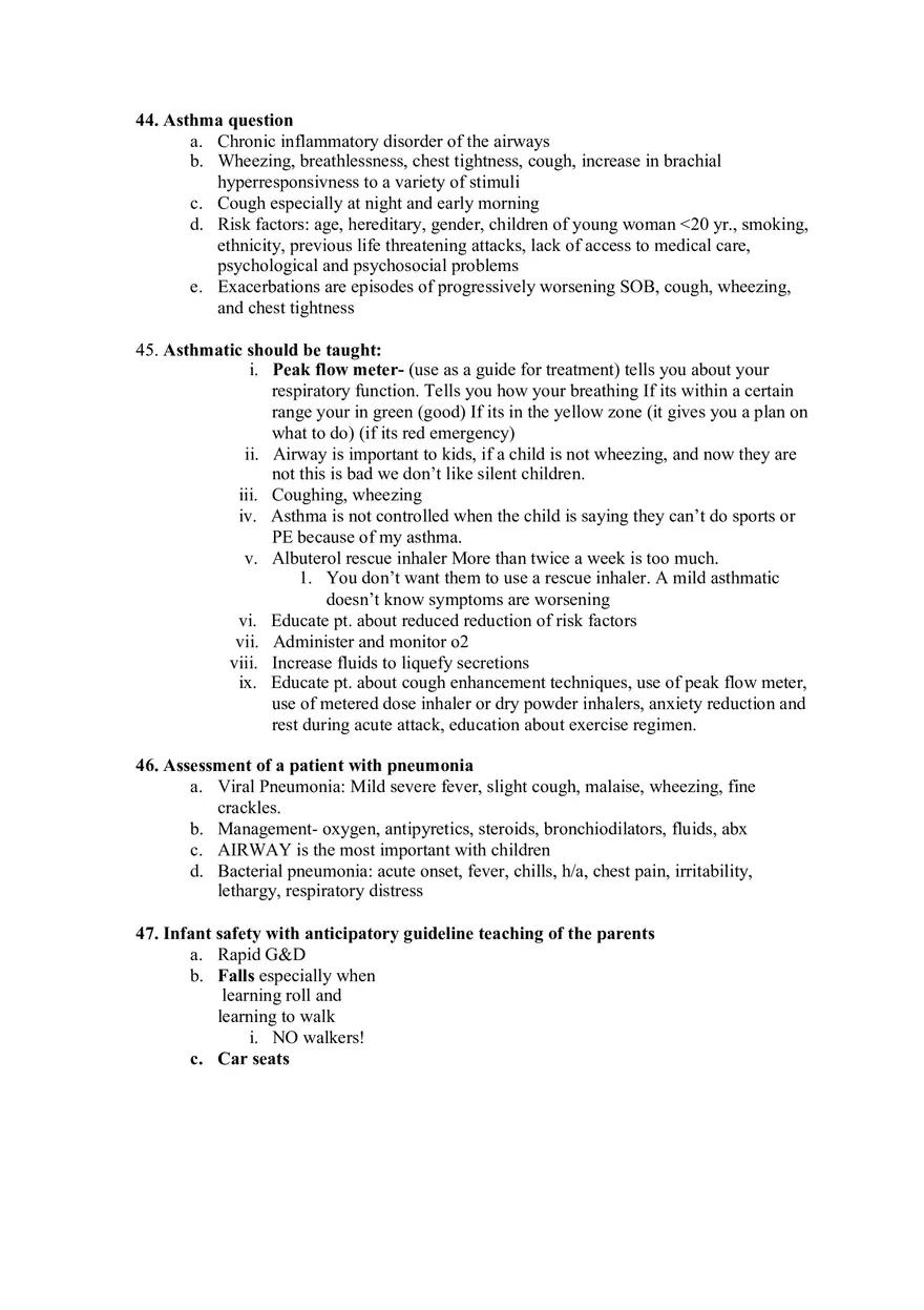 Peds Final Review - Page 11