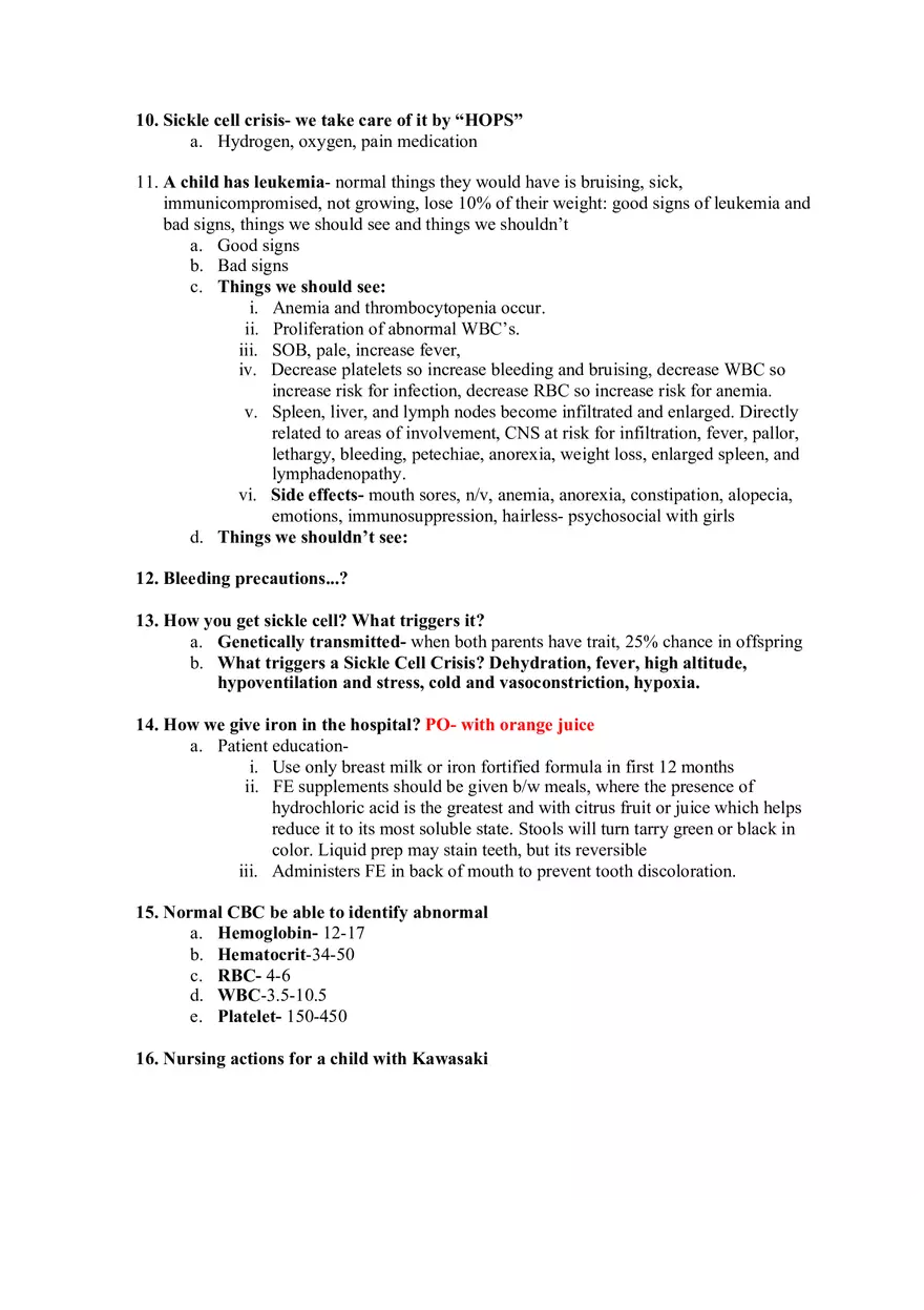 Peds Final Review - Page 2