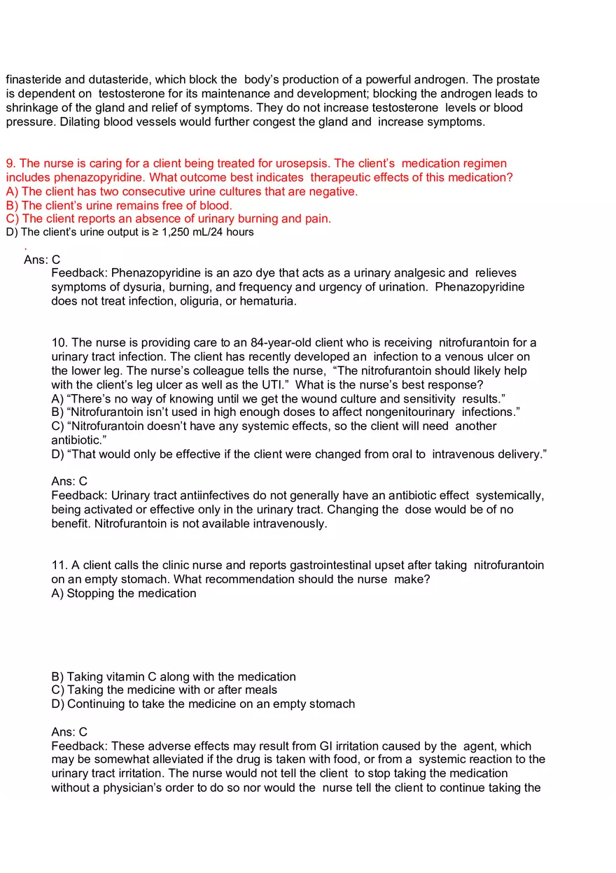 Nursing Practice and Pharmacological Safety Answer Key Part 7 - Page 2