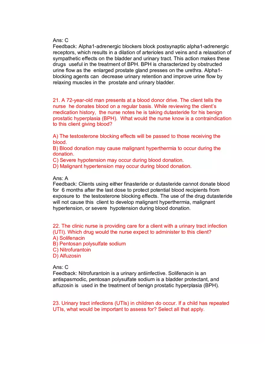 Nursing Practice and Pharmacological Safety Answer Key Part 7 - Page 6