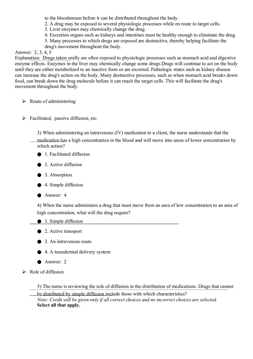 Studies of Nursing Pharmacology Quiz 1 - Page 11