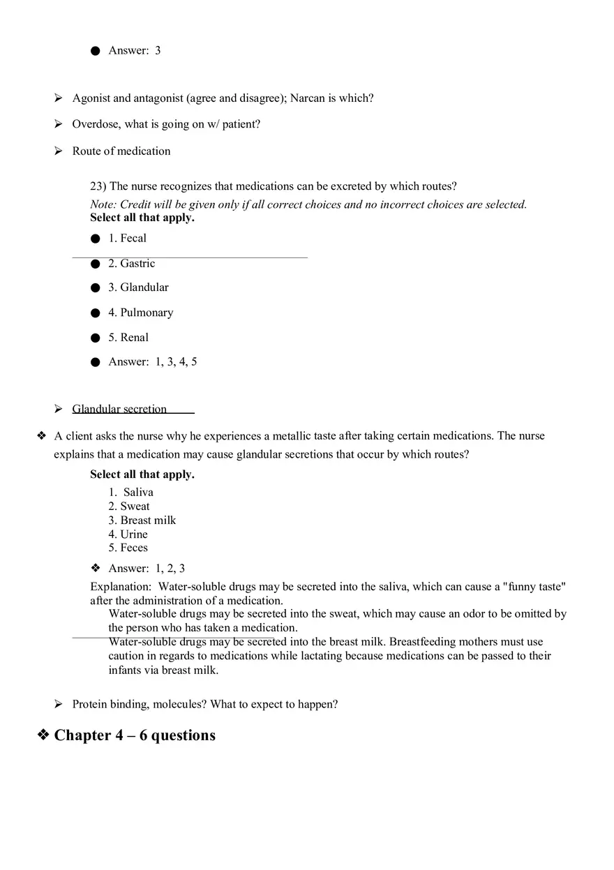Studies of Nursing Pharmacology Quiz 1 - Page 13