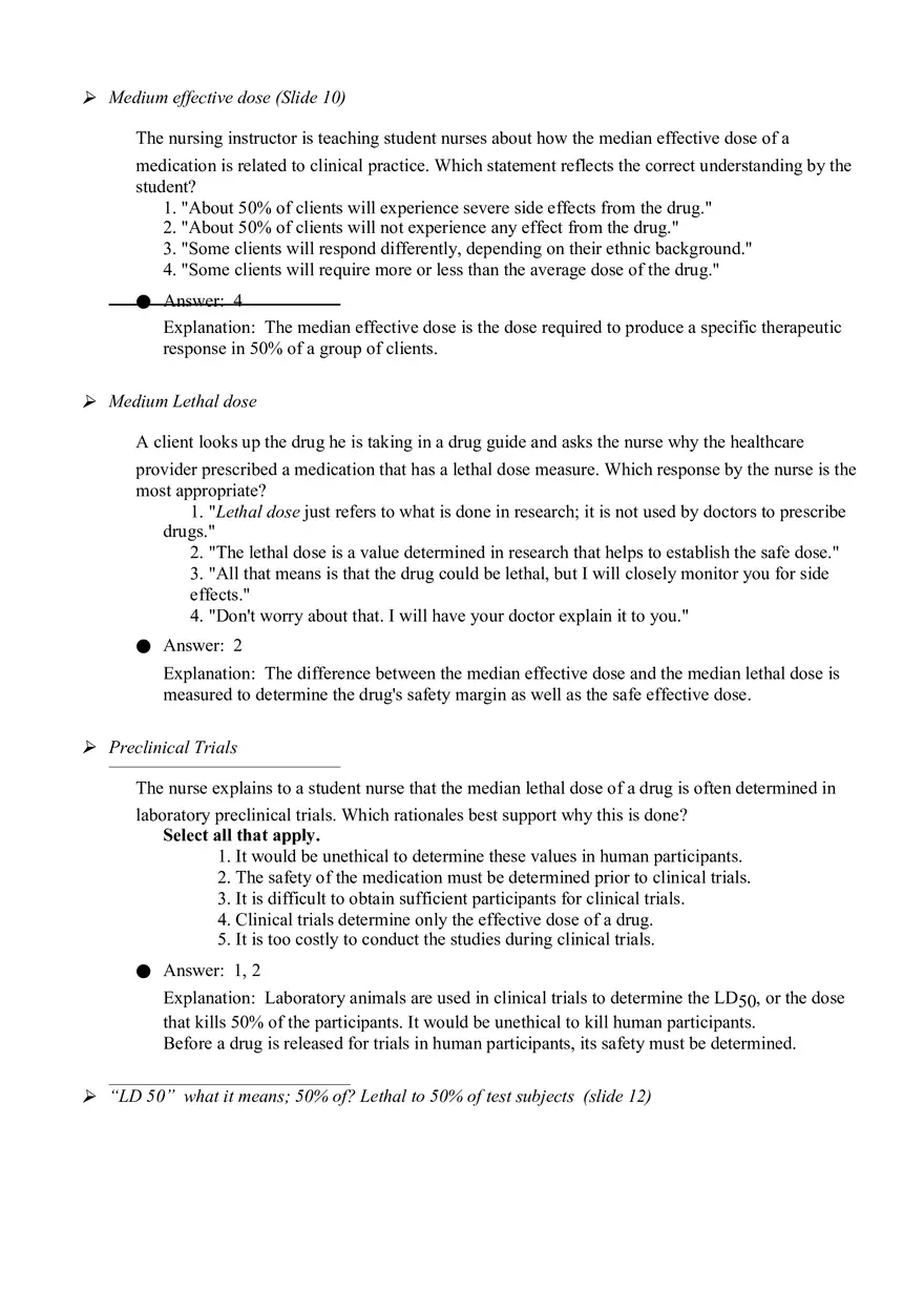 Studies of Nursing Pharmacology Quiz 1 - Page 3