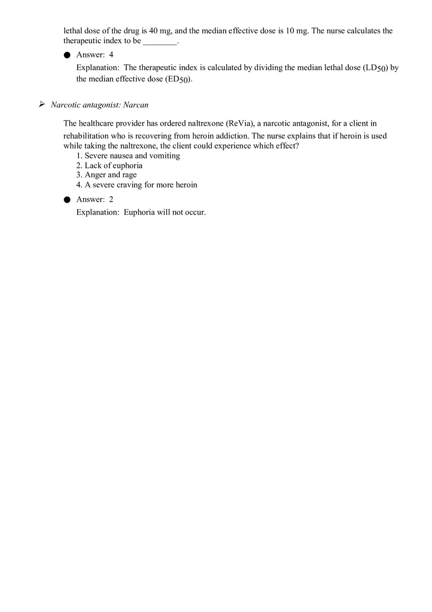 Studies of Nursing Pharmacology Quiz 1 - Page 5