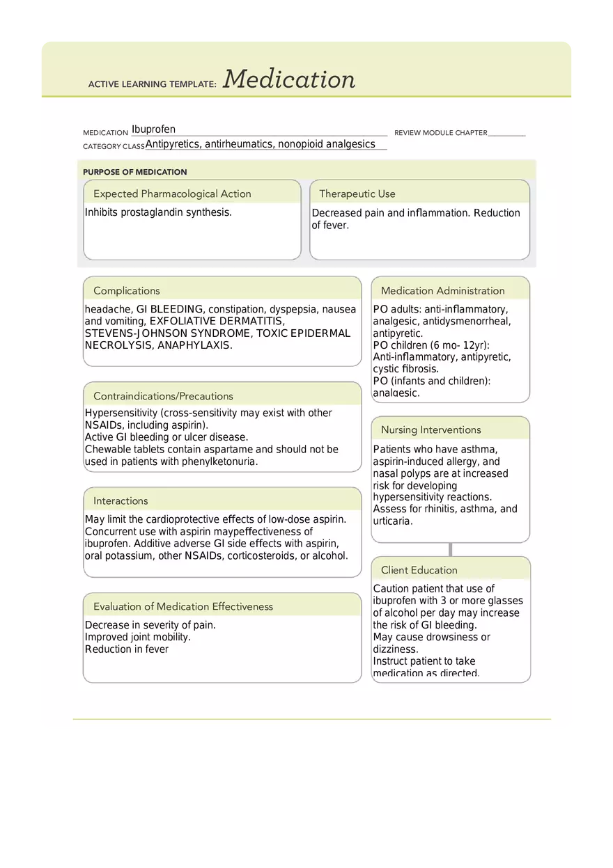 Ibuprofen - Medication - Page 1