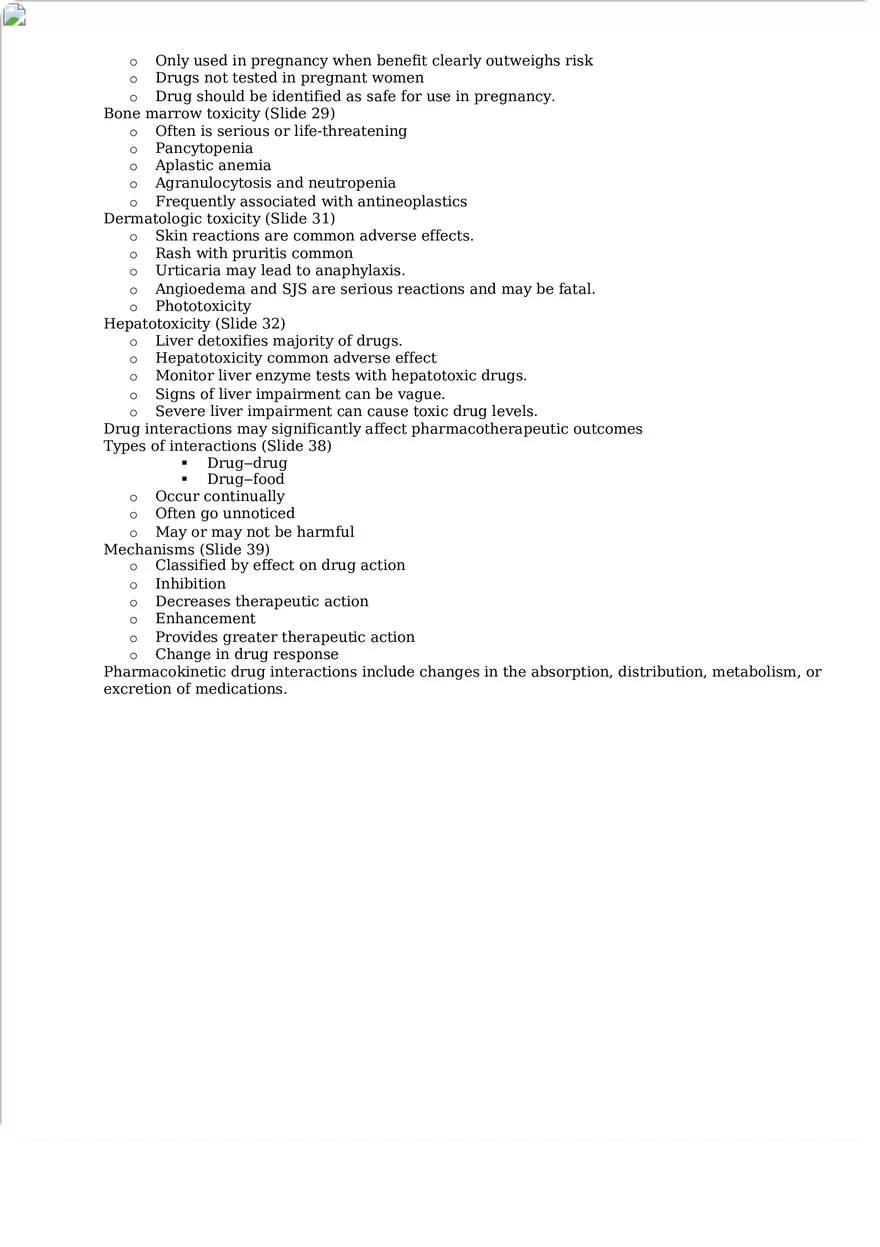 Studies of Nursing Pharmacology Quiz 2 - Page 8