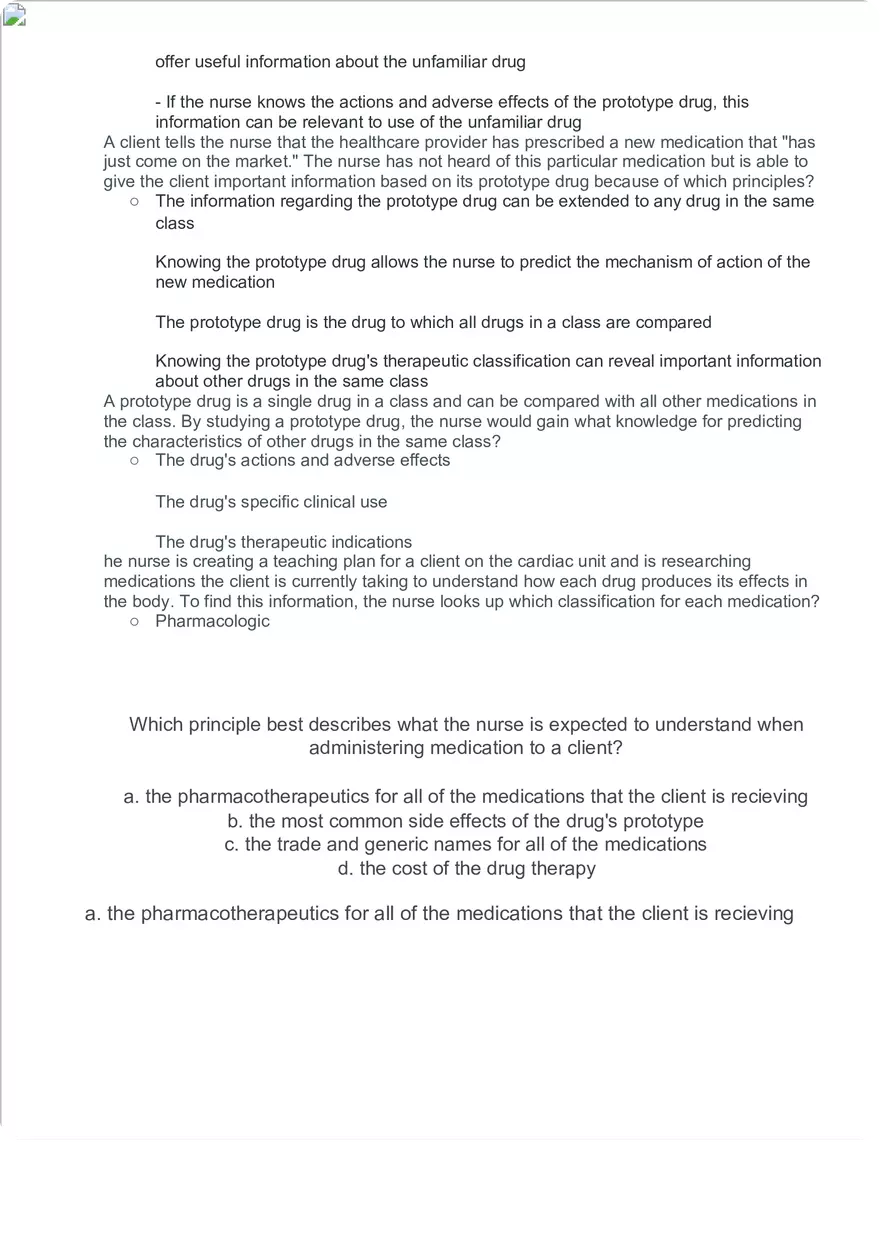 Studies of Nursing Pharmacology Quiz 2 - Page 10