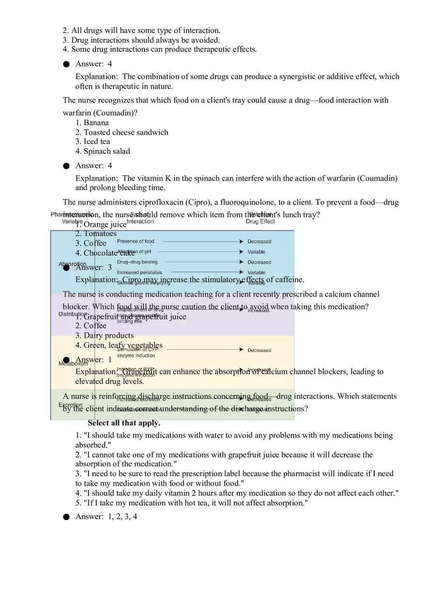 Studies of Nursing Pharmacology Quiz 2 - Page 4