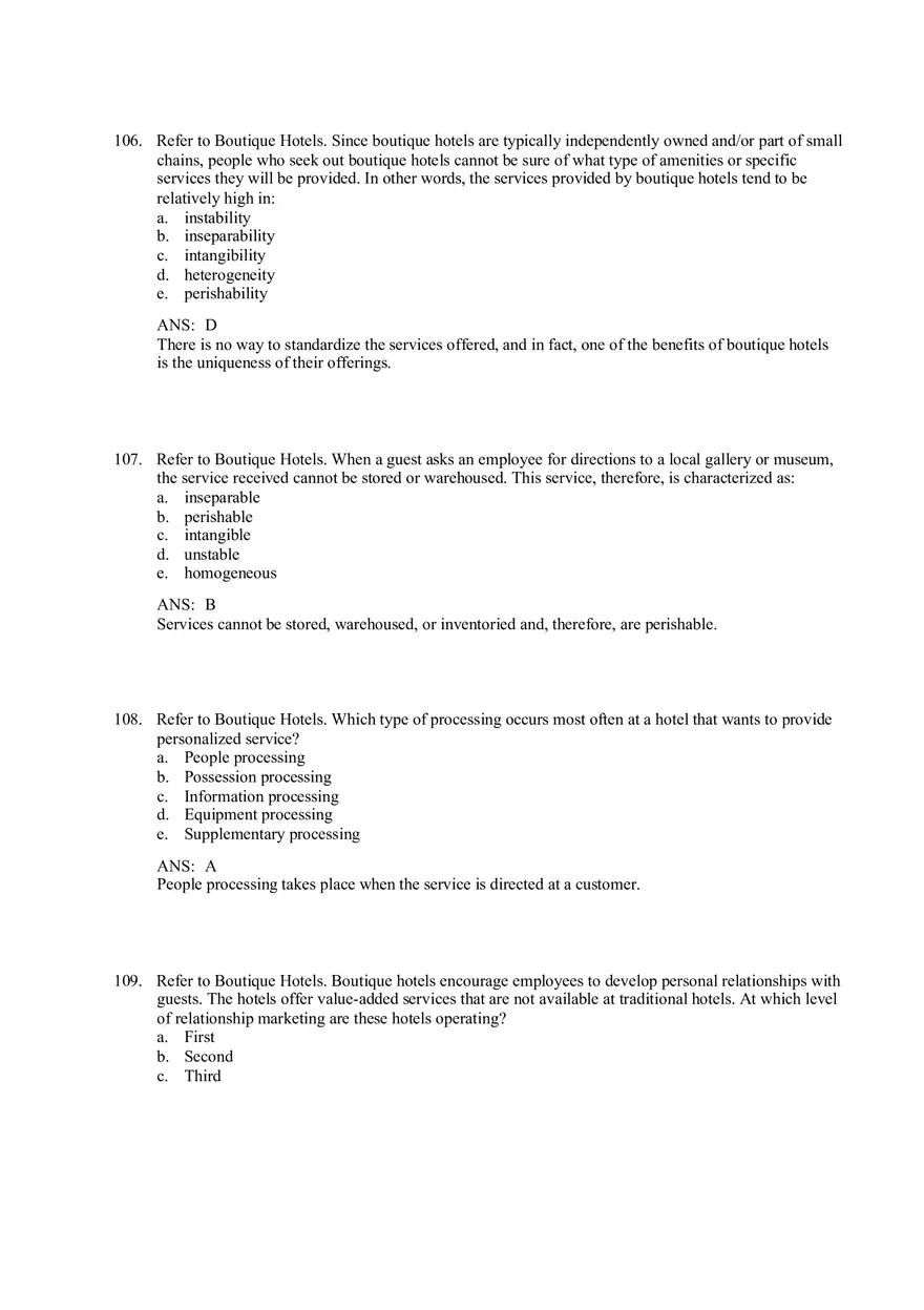 Services and Nonprofit Organization Marketing Answer Key Part 4 - Page 4