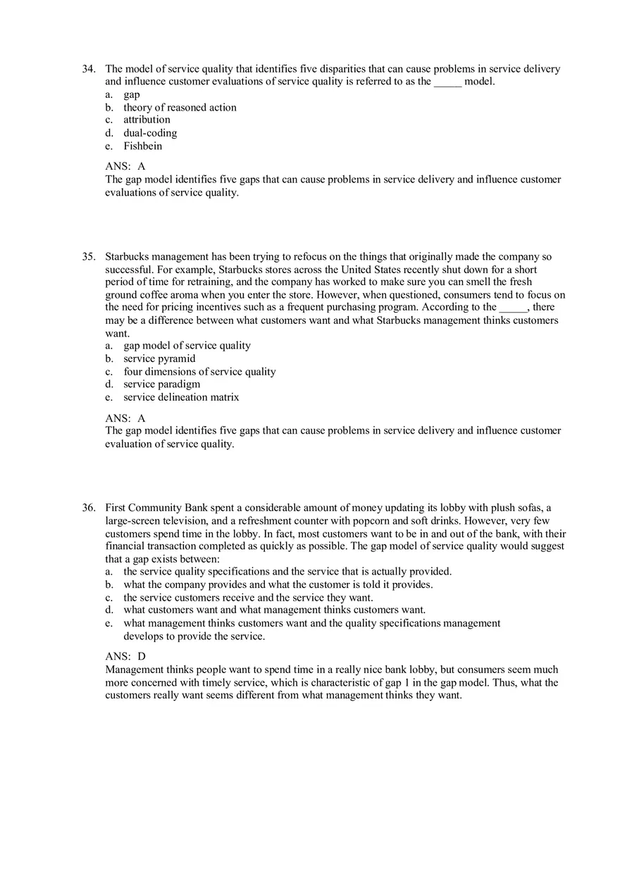 Services and Nonprofit Organization Marketing Answer Key Part 2 - Page 4