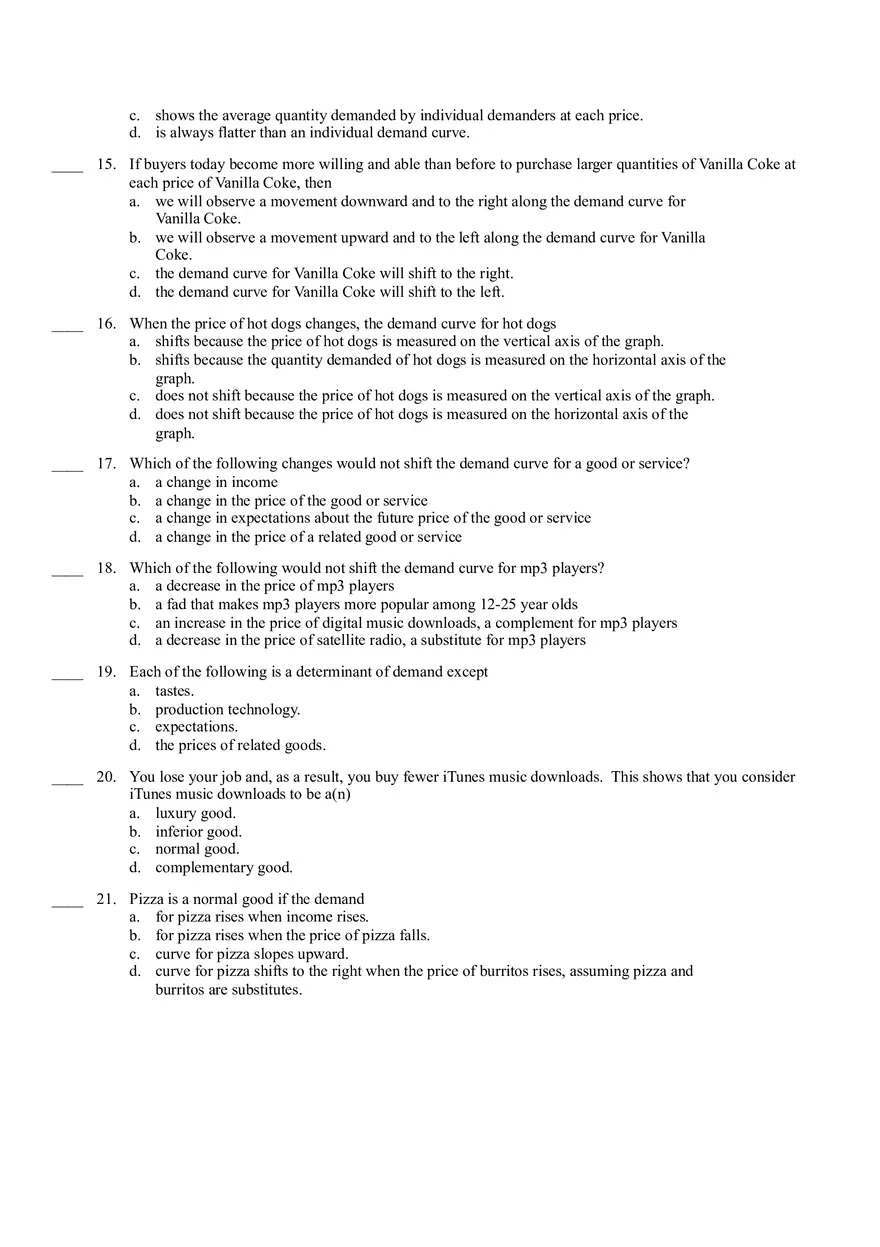 In a Market Economy Answer Key - Page 9