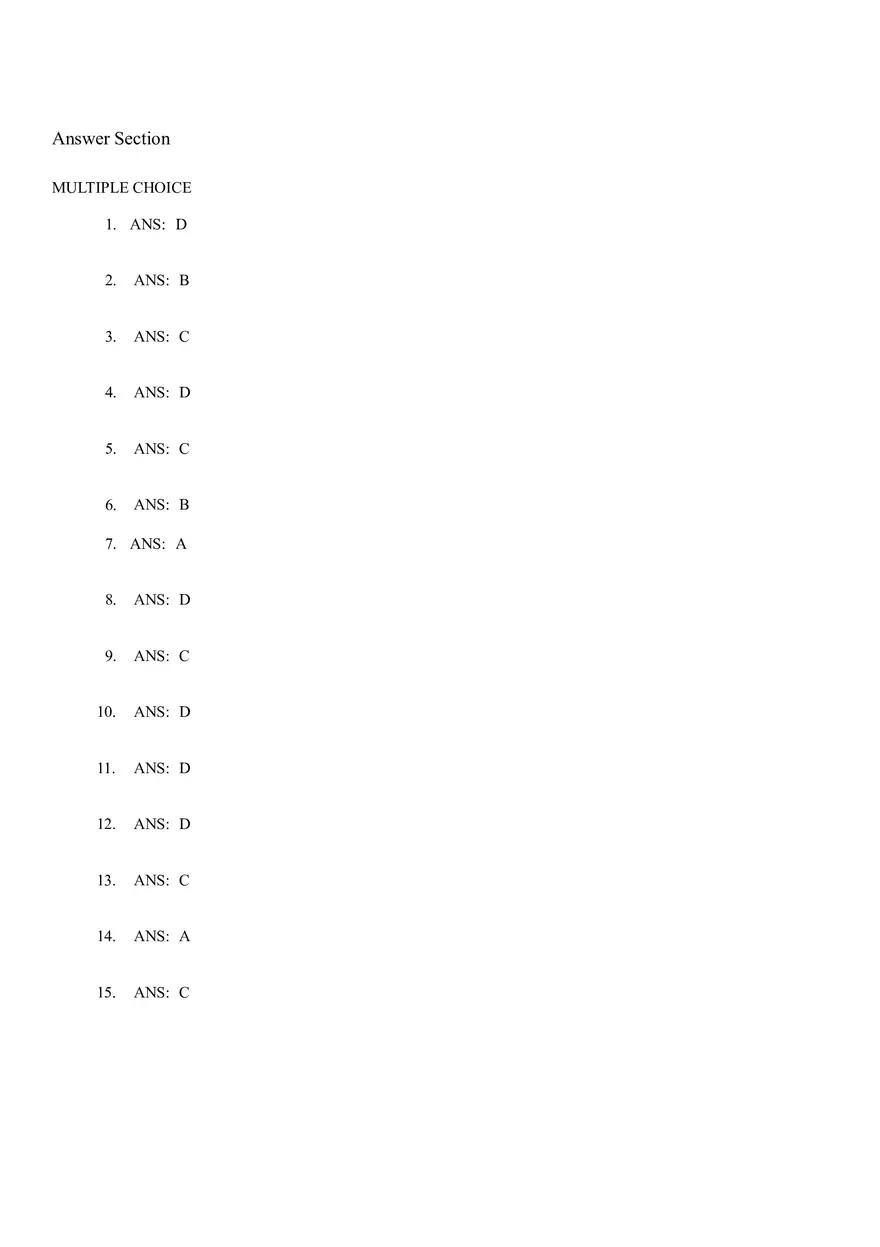 In a Market Economy Answer Key - Page 1