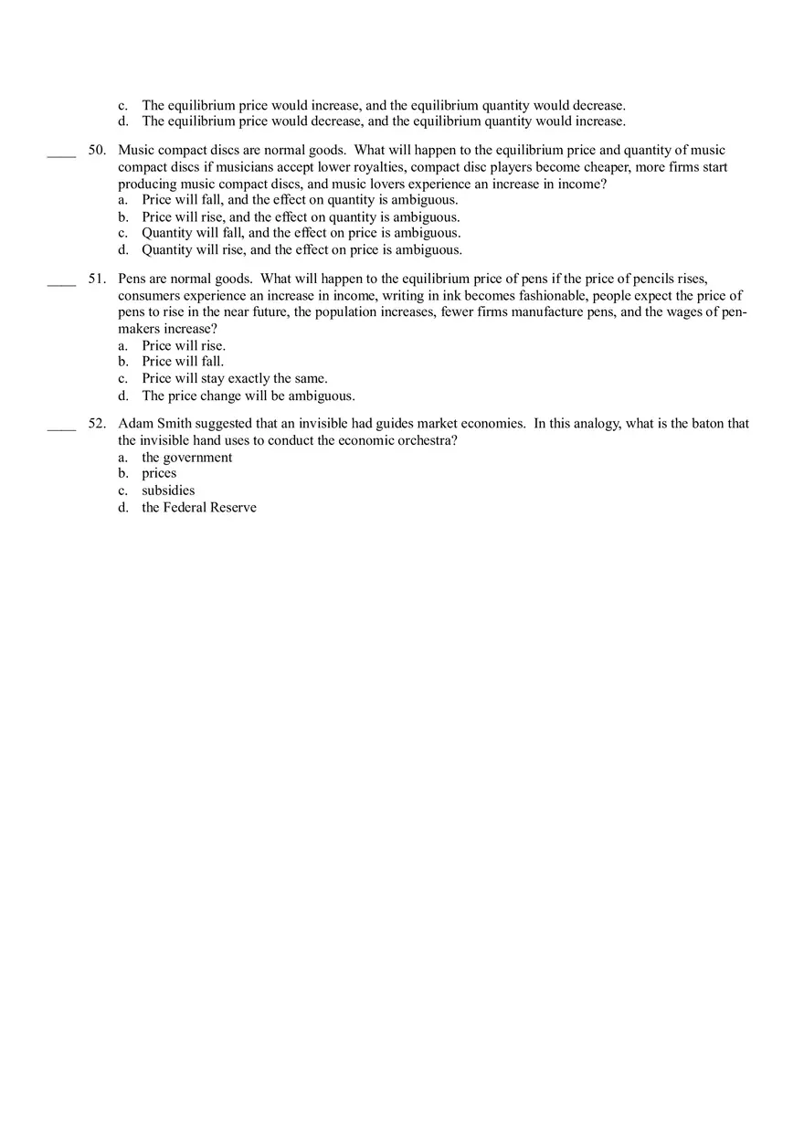 In a Market Economy Answer Key - Page 4