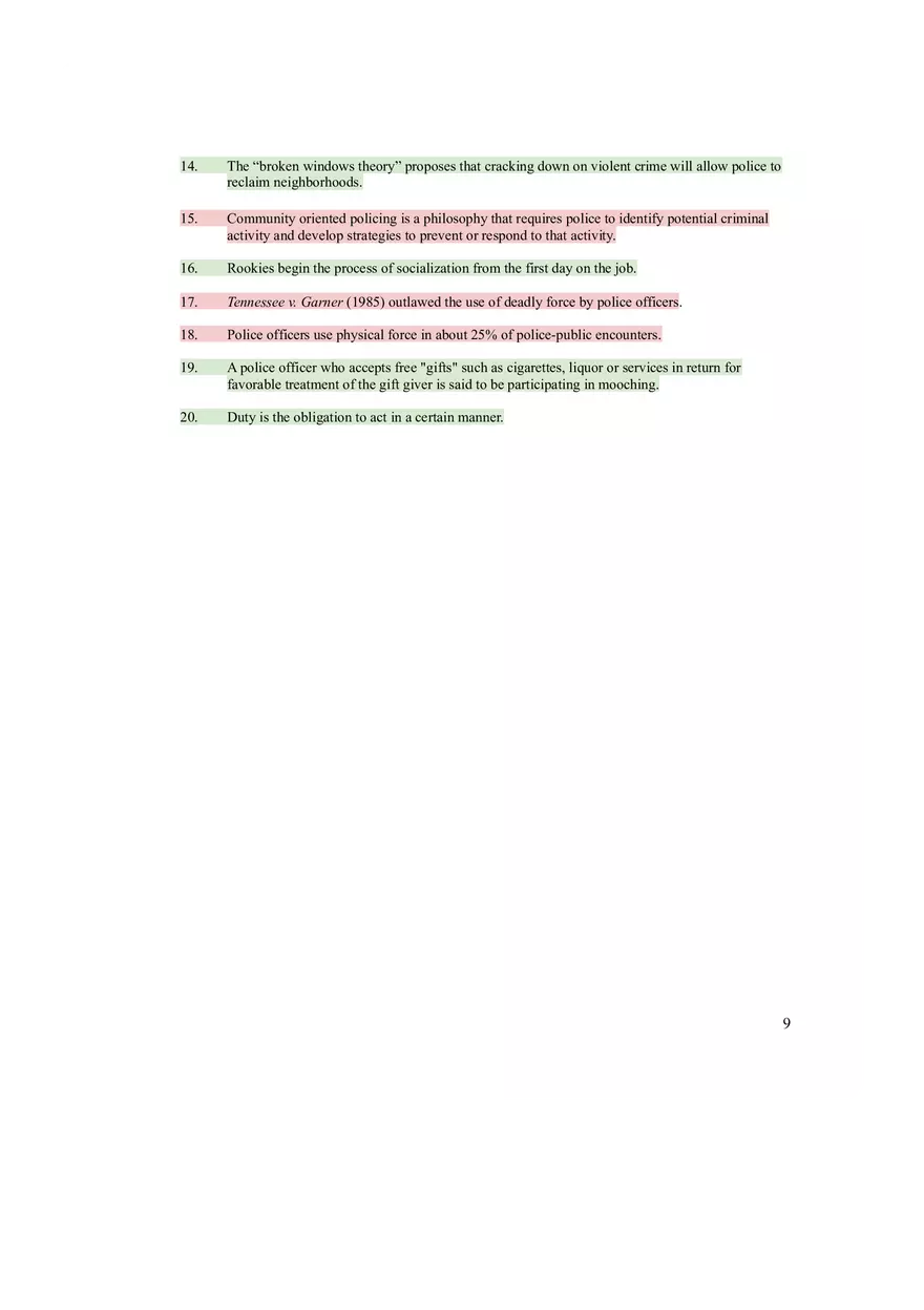 Introduction to Criminal Justice Assignment - Page 9