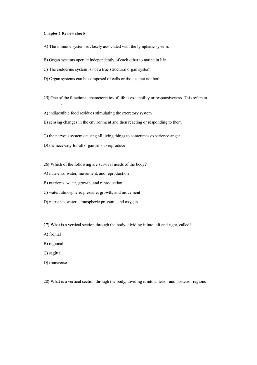 The Human Body An Orientation Worksheets Answer - Page 8
