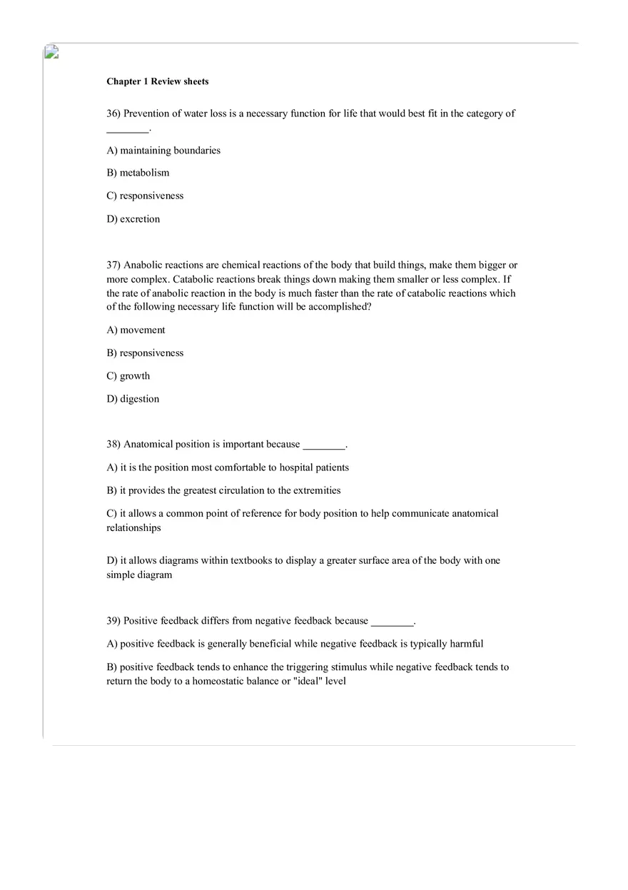 The Human Body An Orientation Worksheets Answer - Page 12