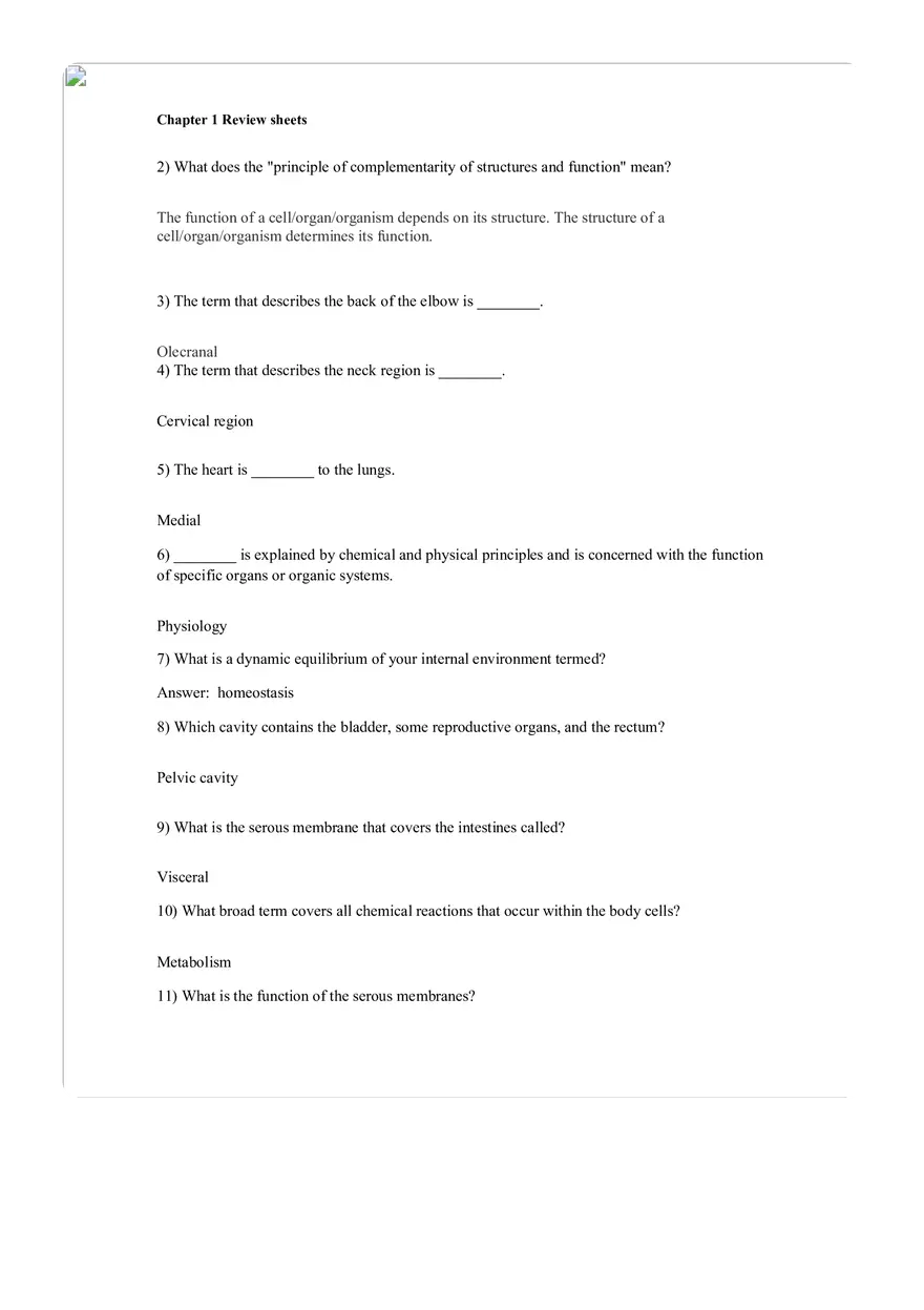 The Human Body An Orientation Worksheets Answer - Page 16